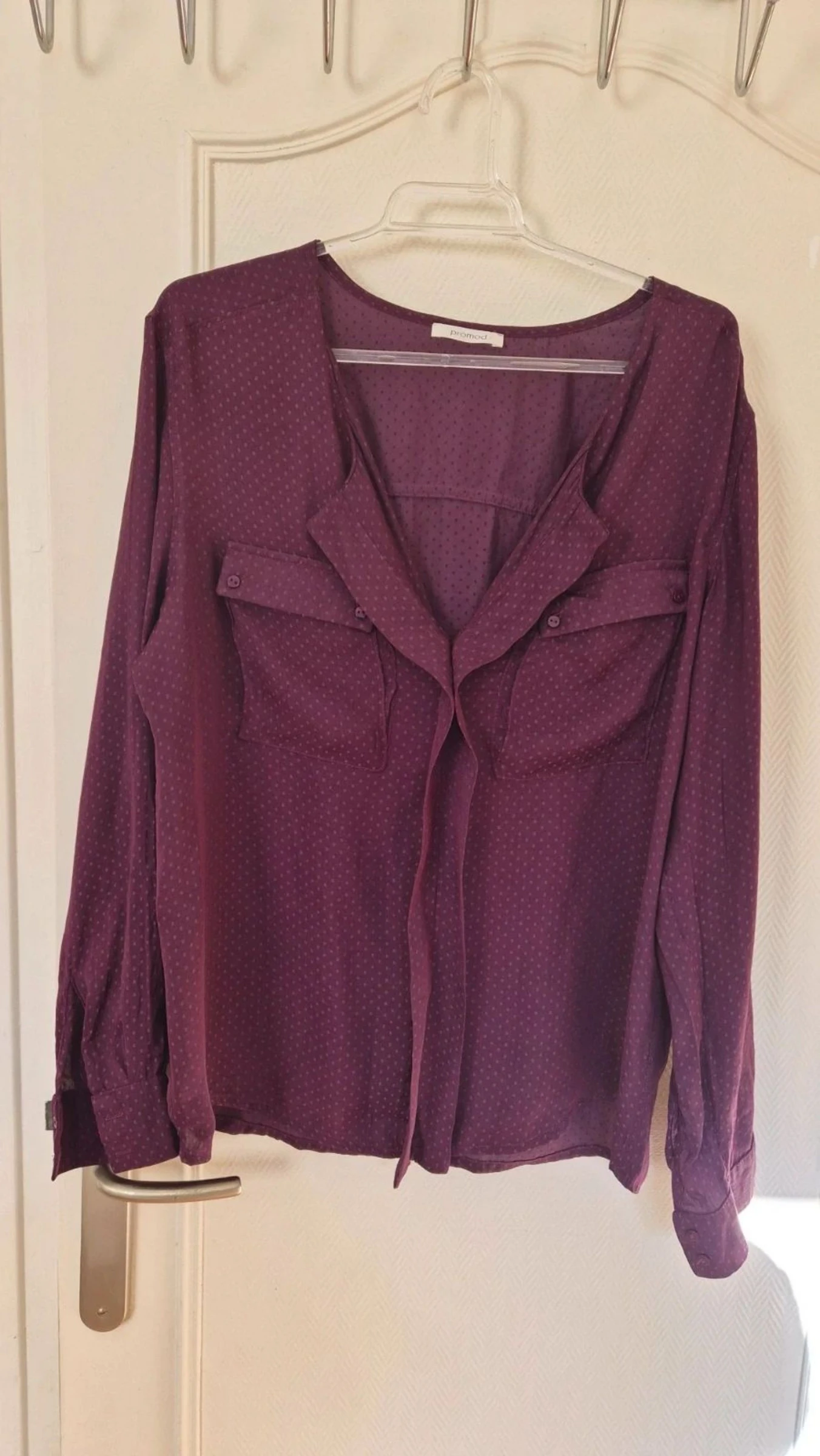 Chemisier femme Promod bordeaux taille L